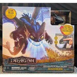 How to Train Your Dragon ULTIMATE PLASMA BLAST TOOTHLESS Lights and Sound Figure